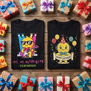 Customizable Birthday Couple Tees